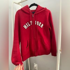 Red Tommy Hilfiger zip up